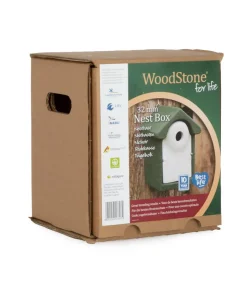 CJ Wildlife WoodStone® Nistkasten Holzbeton, Einflugloch ca. Ø32 mm, grün
