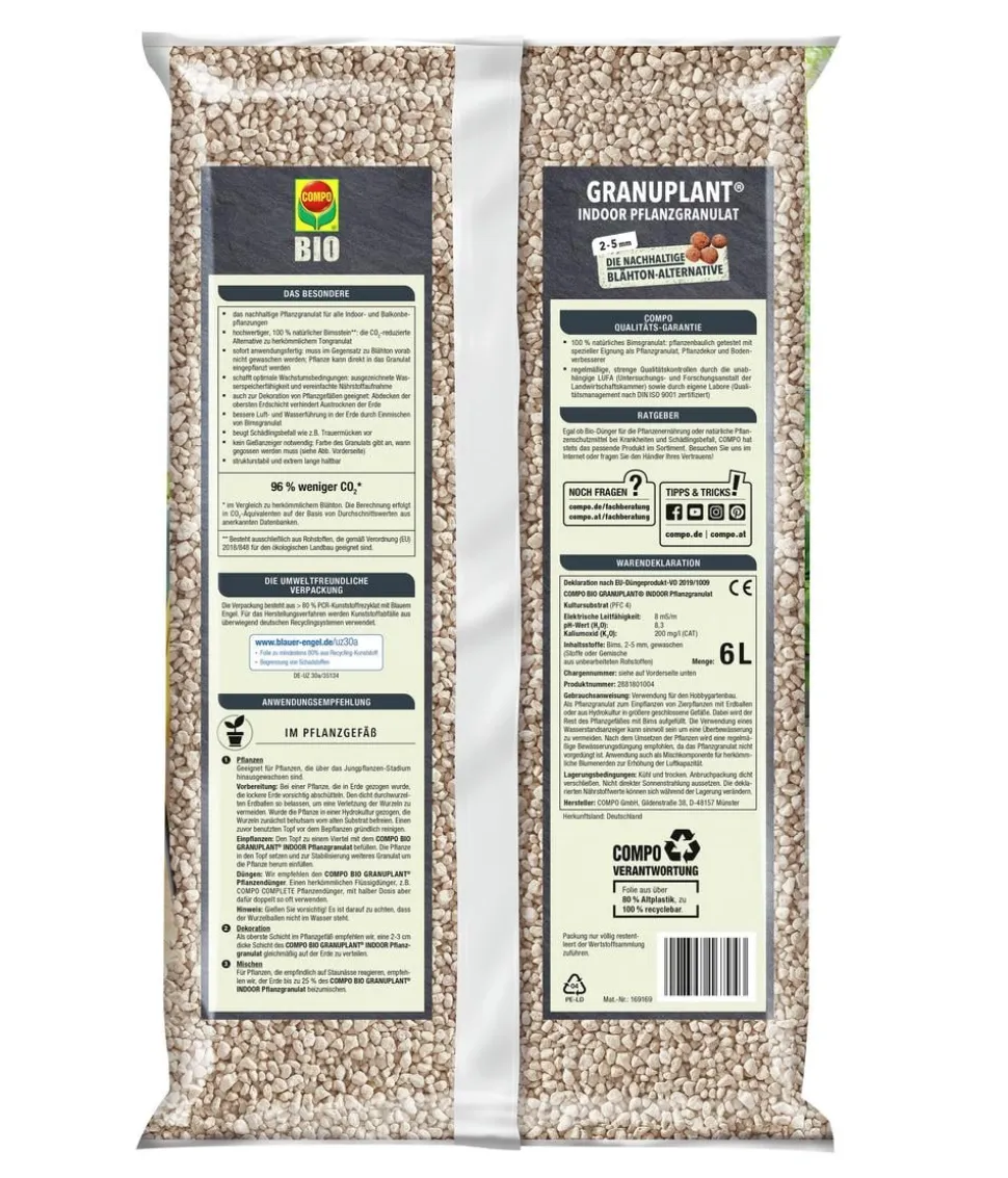 COMPO BIO Granuplant Indoor Pflanzgranulat