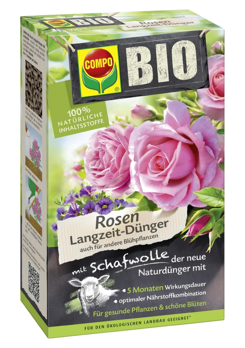 COMPO BIO Rosen Langzeit-Dünger mit Schafwolle