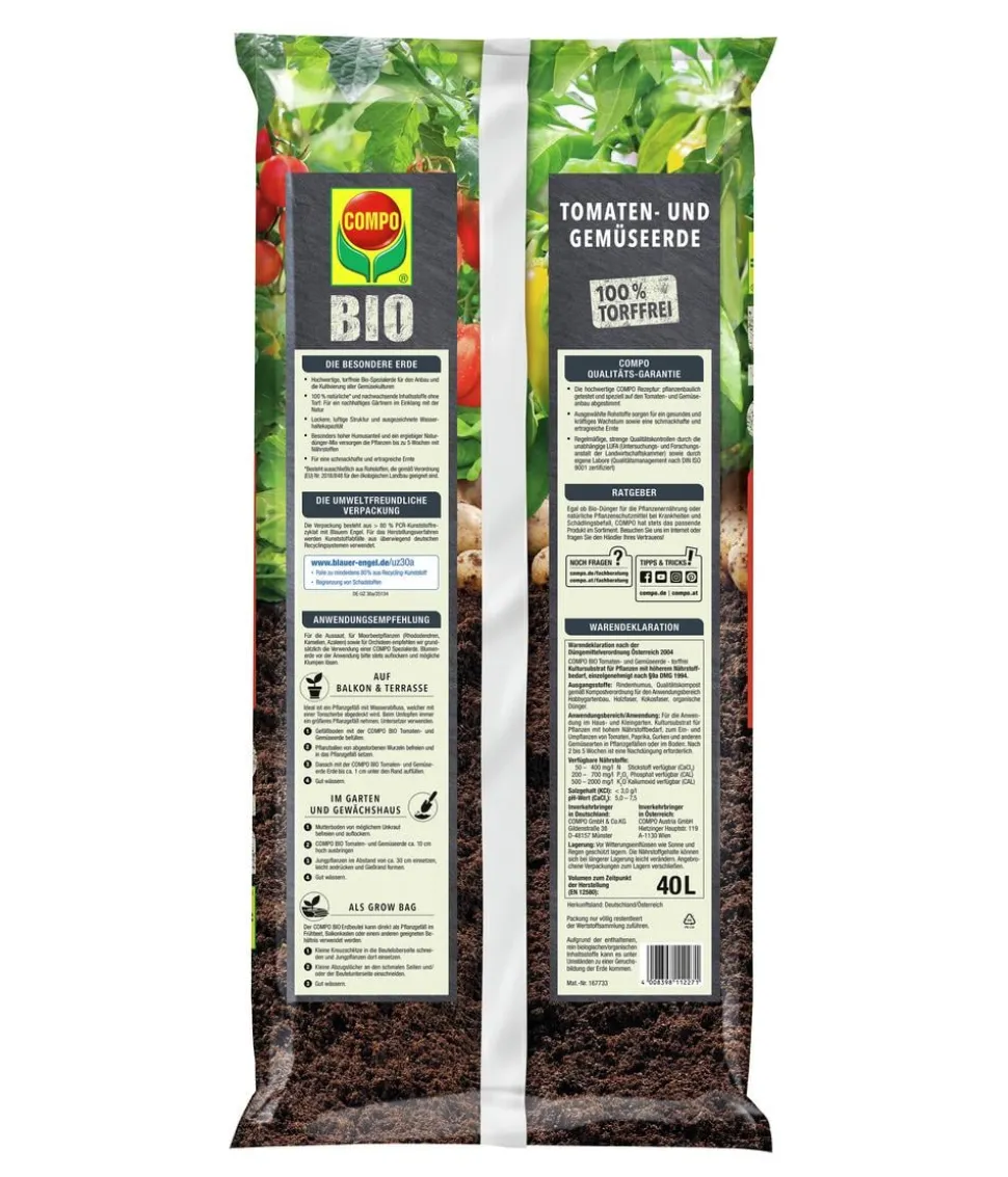 COMPO BIO Tomaten- und Gemüseerde