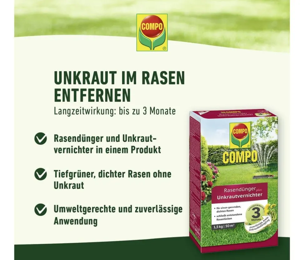 COMPO Rasendünger plus Unkrautvernichter