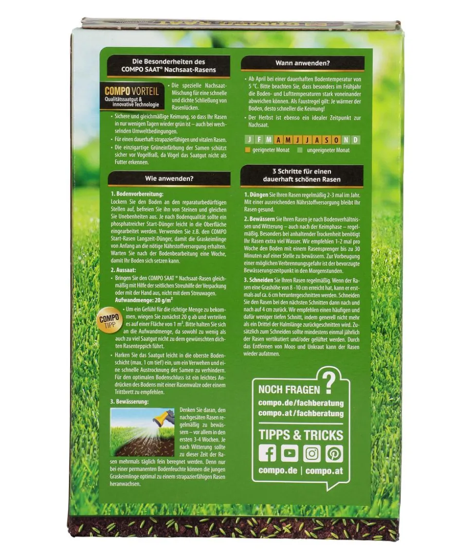 COMPO Saat® Nachsaat-Rasen