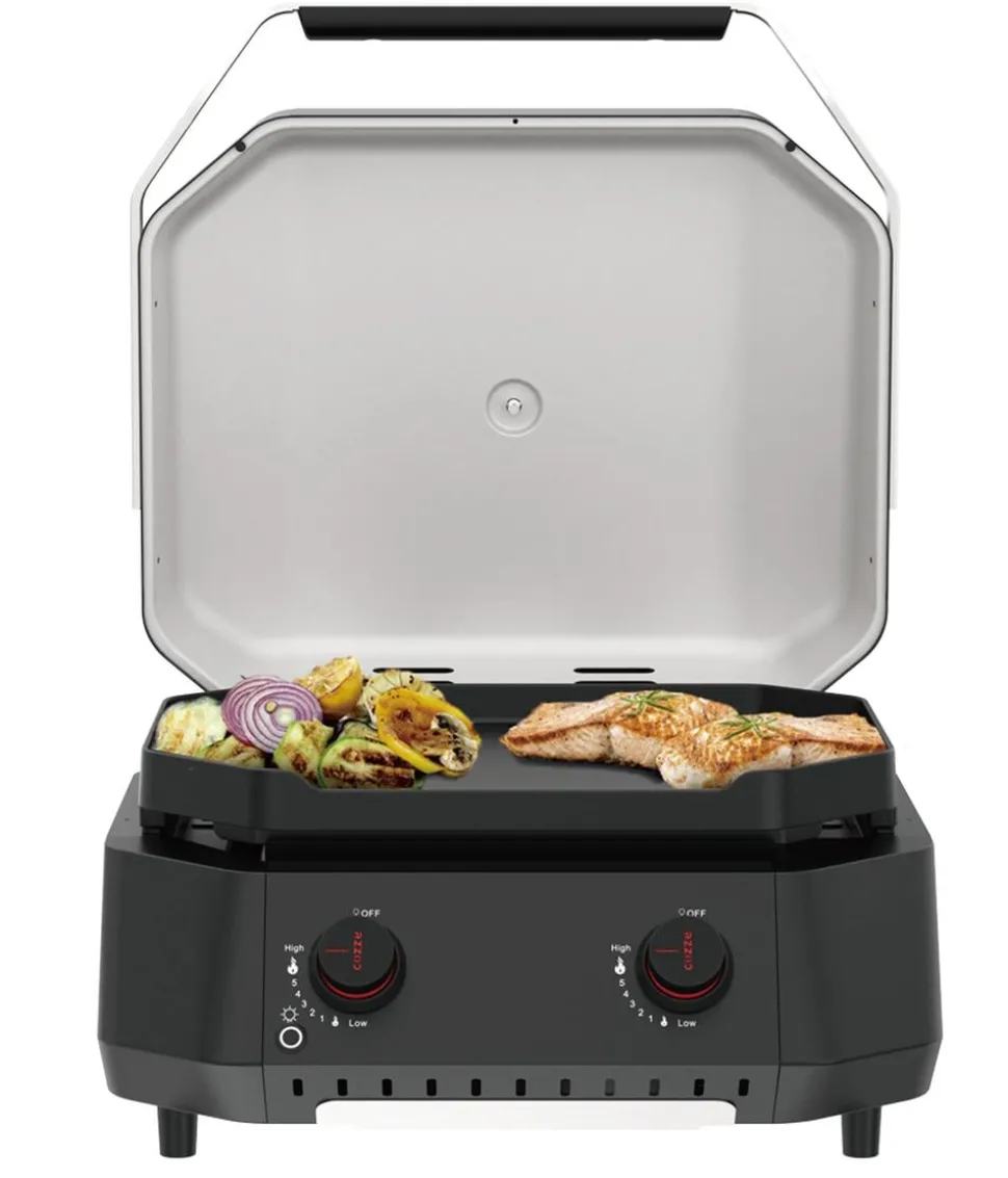 Cozze Gasgrill G-500 Plancha mit 2 Brennern, ca. B59,7/H37,8/T58,9 cm