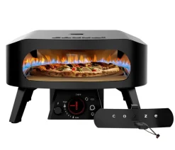 Cozze Gas-Pizzaofen Rotate Black Edition, inkl. Pizzastein, 34,5 cm (13