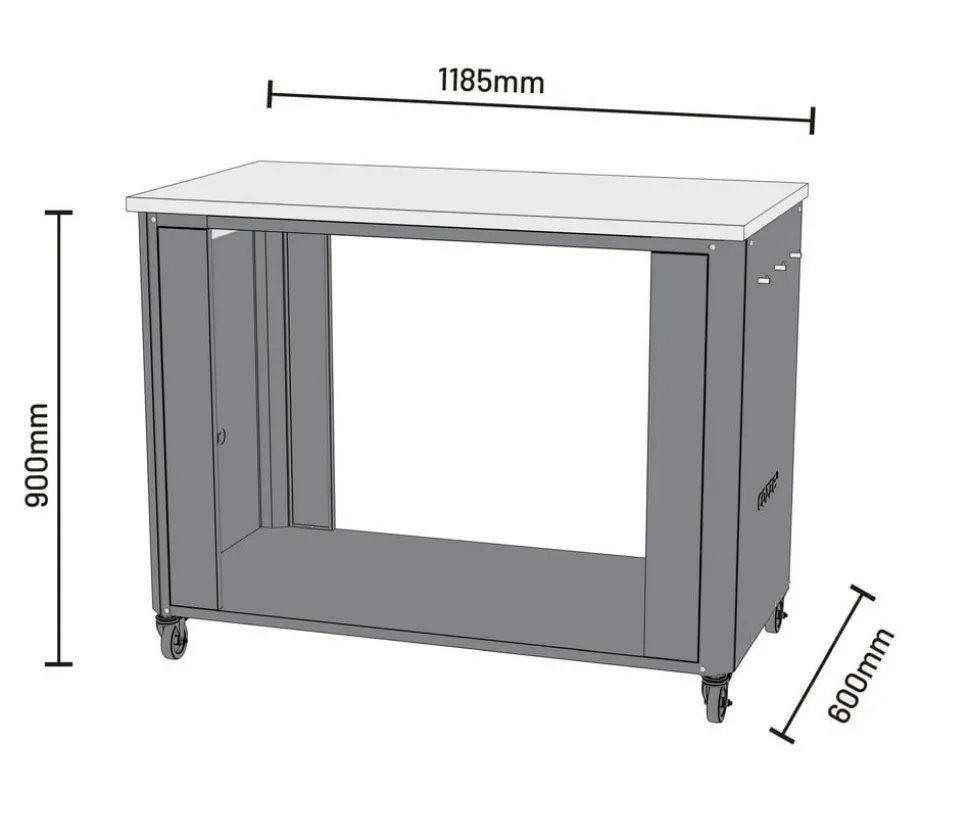 Cozze Outdoor-Küche 115, ca. B115/H90/T60 cm