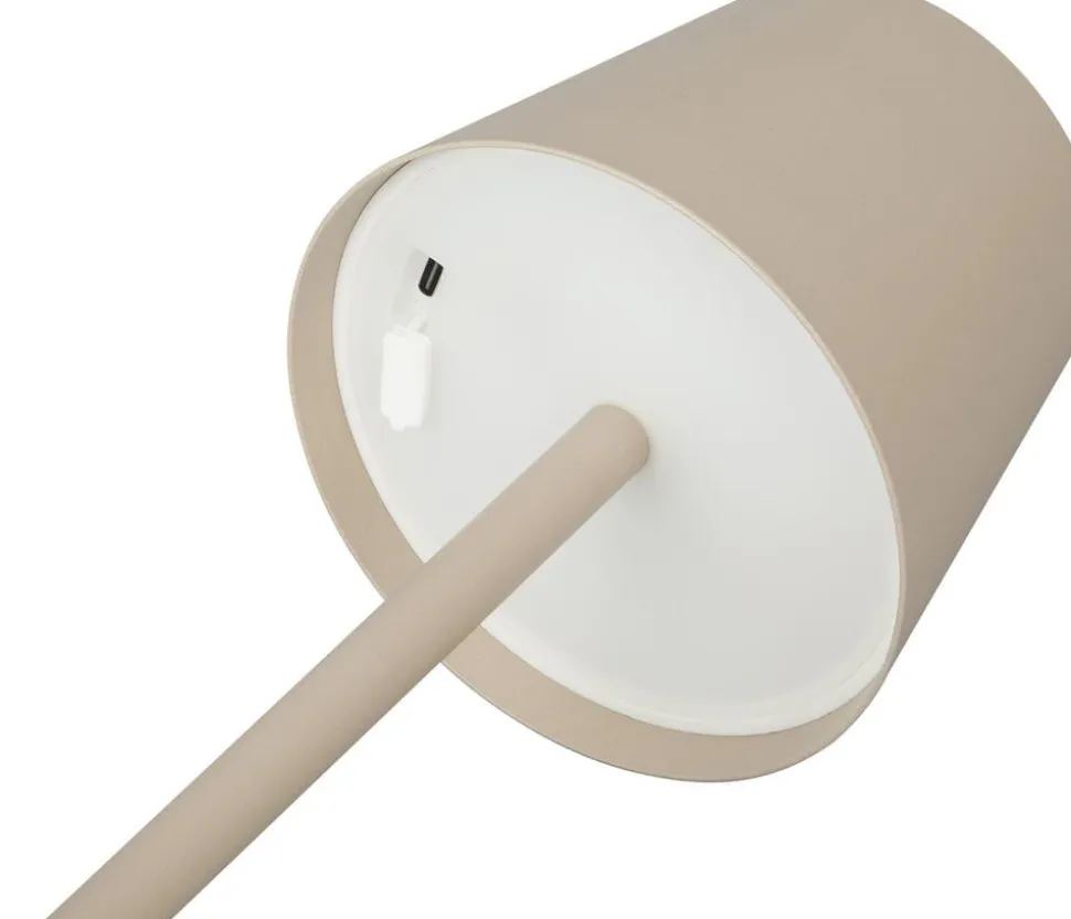 Dehner Akku-Tischleuchte Dyan, ca. Ø11/H30 cm