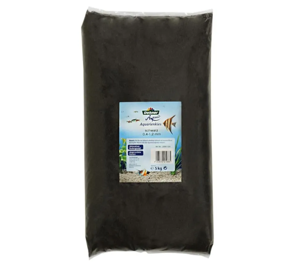 Dehner Aqua Aquariensand, schwarz, 0,4-1,2 mm, 5 kg