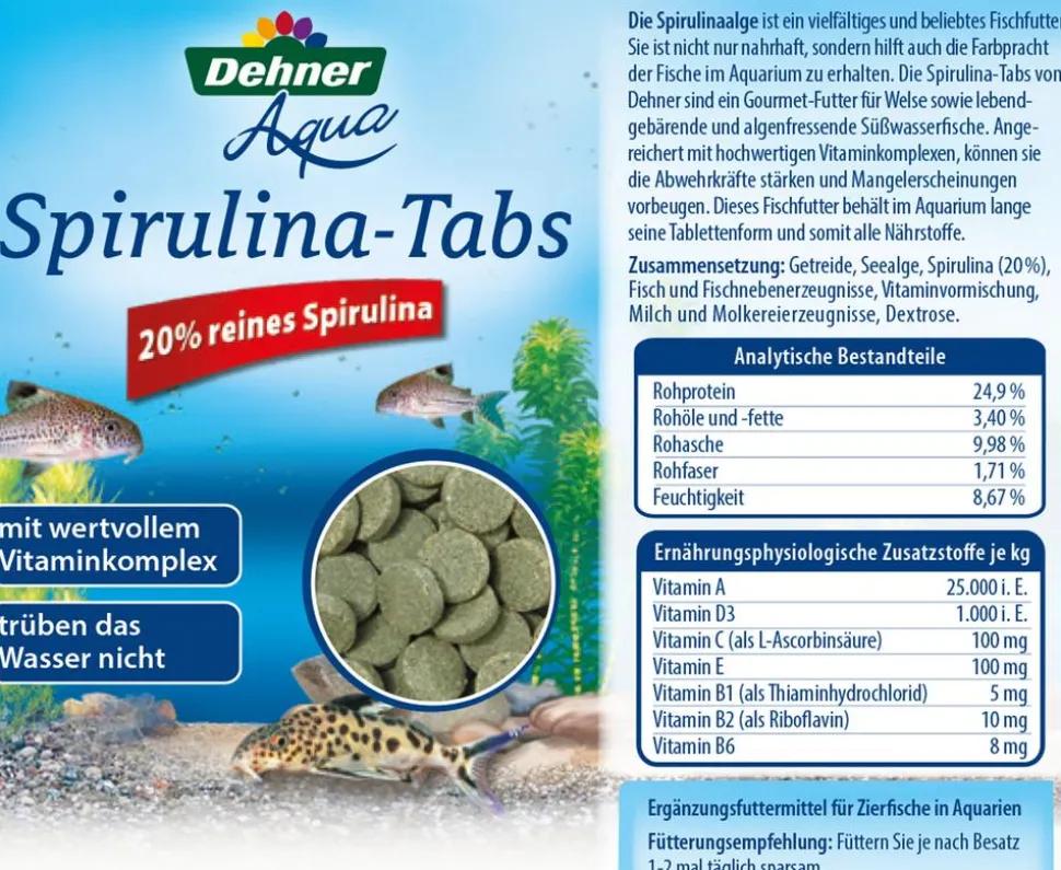 Dehner Aqua Spirulina-Tabs, 90 Stk.