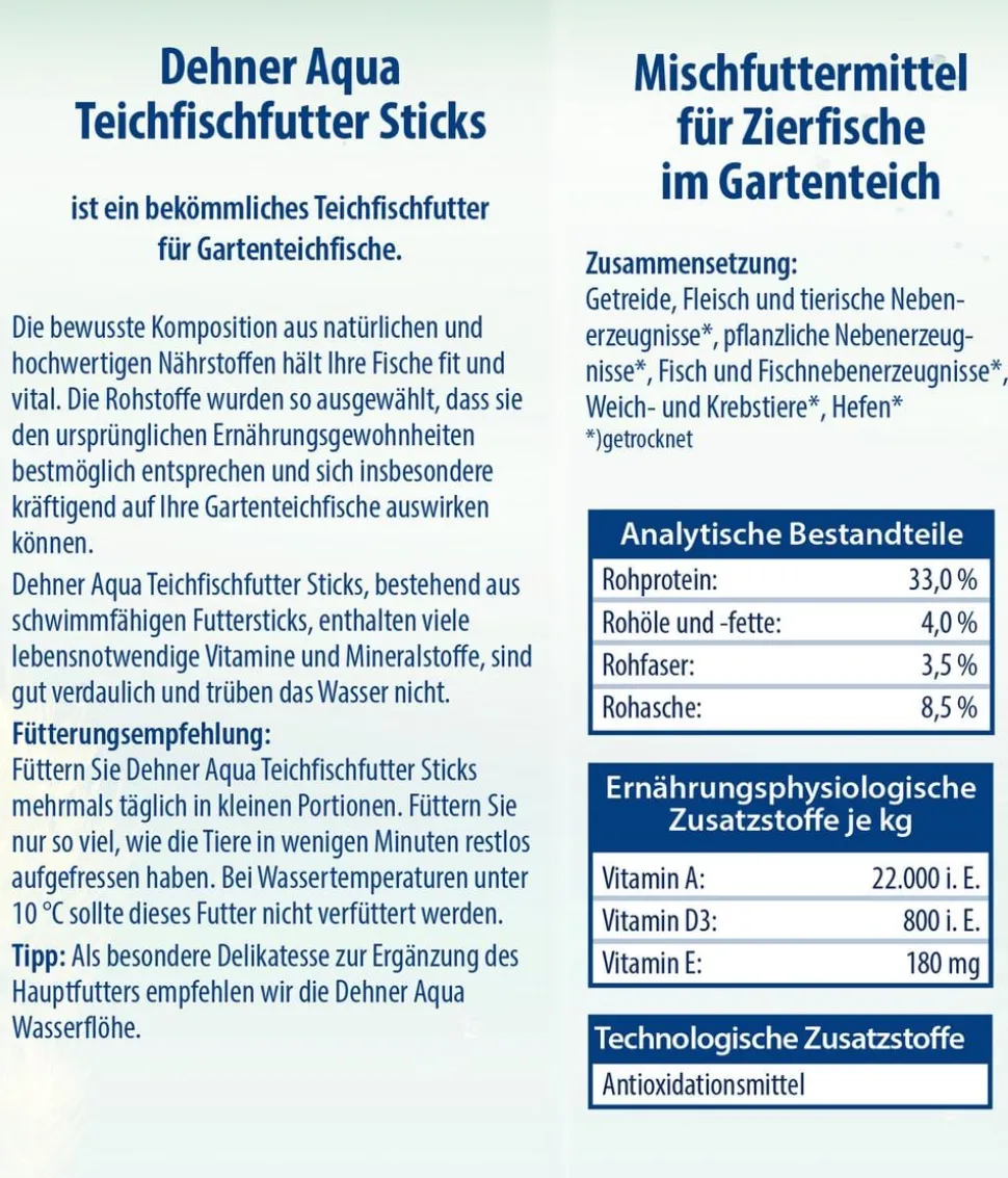Dehner Aqua Teichfischfutter Sticks