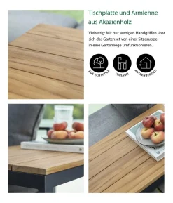 Dehner Balkonset Padua, 5-teilig