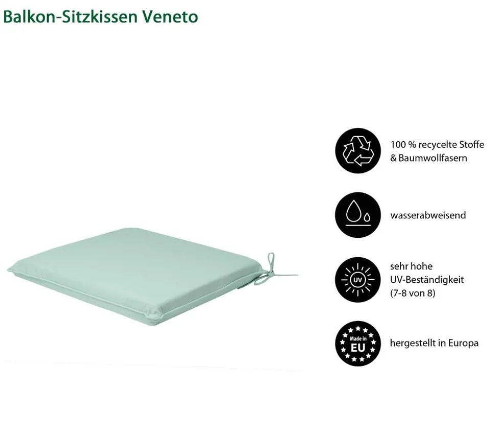 Dehner Balkon-Sitzkissen Veneto, ca. B45/H4/T40 cm