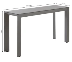 Dehner Balkontisch Chicago, ca. B133,5/H75/T42 cm