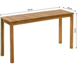 Dehner Balkontisch Macao, ca. B142/H75/T40 cm
