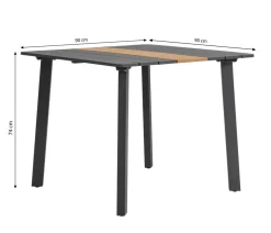 Dehner Balkontisch Montpellier, ca. B90/H74/T90 cm
