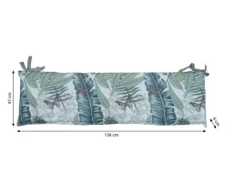 Dehner Bankauflage Sardegna 3-Sitzer, ca. B156/H6/T47 cm
