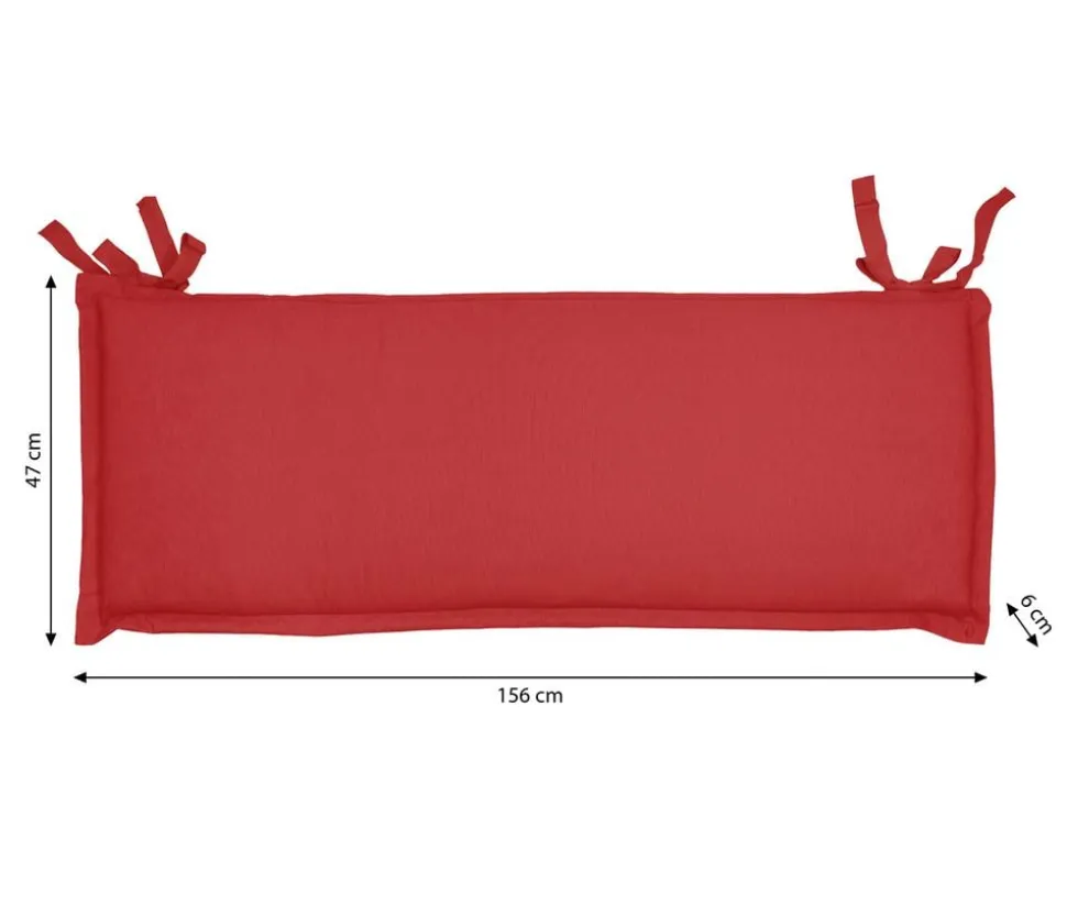 Dehner Bankauflage Veneto 3-Sitzer, ca. B156/H6/T47 cm