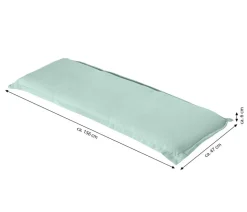 Dehner Bankauflage Veneto 3-Sitzer, ca. B156/H6/T47 cm