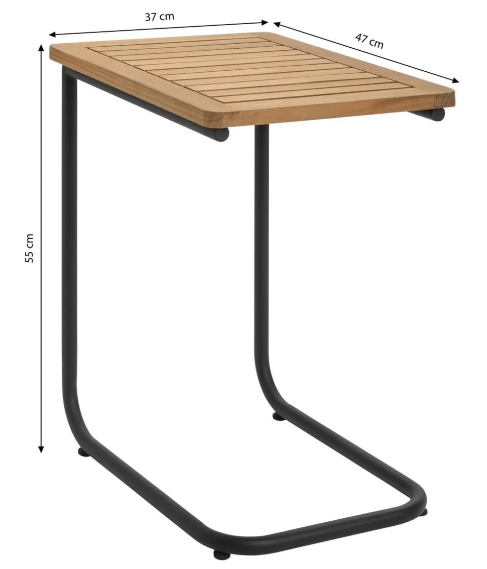 Dehner Beistelltisch Milo, ca. B47/H55/T35 cm