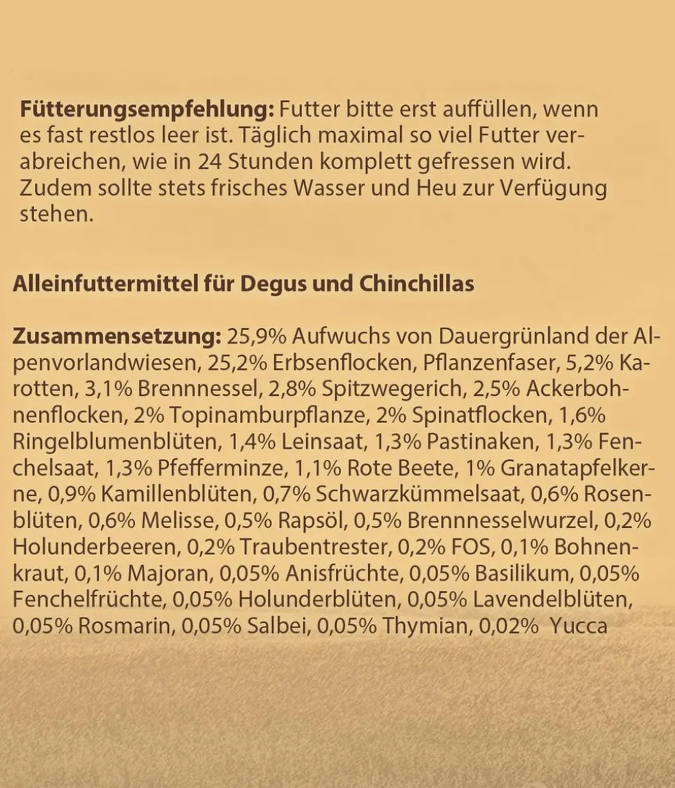 Dehner Best Nature Degu-/Chinchillafutter Superfood Mix
