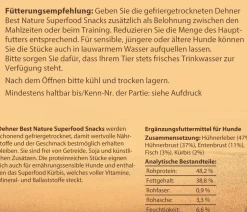 Dehner Best Nature Hundesnack Superfood Huhn mit Kürbis