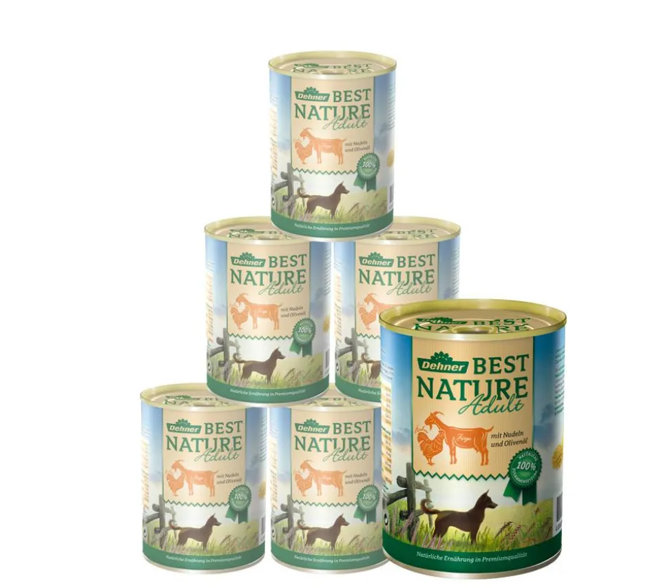 Dehner Best Nature Nassfutter für Hunde Senior, Geflügel & Lamm