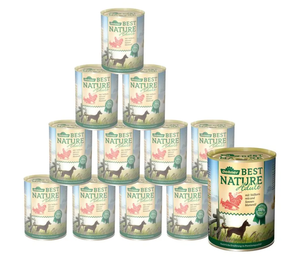 Dehner Best Nature Nassfutter für Hunde Adult