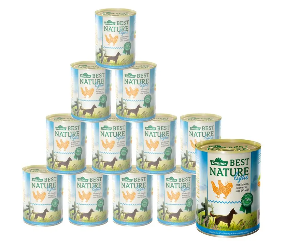 Dehner Best Nature Nassfutter für Hunde Light