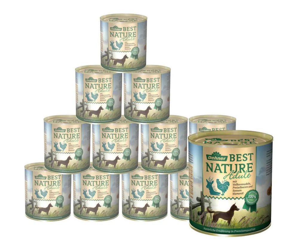 Dehner Best Nature Nassfutter für Hunde Adult