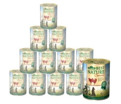 Dehner Best Nature Nassfutter für Hunde Senior, Geflügel & Lamm