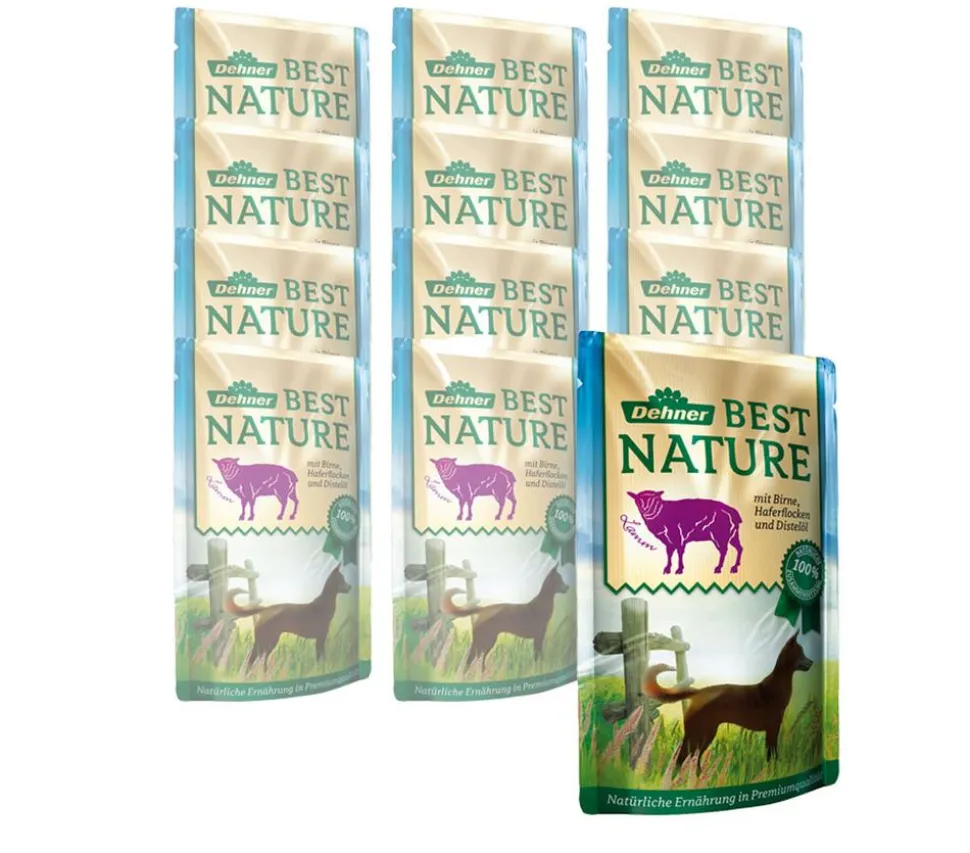 Dehner Best Nature Nassfutter für Hunde Adult, 12 x 150 g