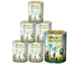 Dehner Best Nature Nassfutter für Hunde Junior, Kalb & Pute