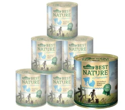 Dehner Best Nature Nassfutter für Hunde Junior, Kalb & Pute