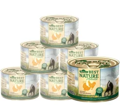 Dehner Best Nature Nassfutter für Katzen Adult, 6 x 200 g/400 g
