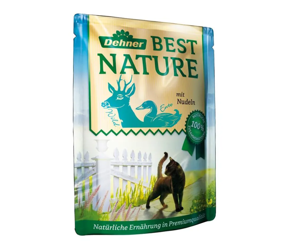 Dehner Best Nature Nassfutter für Katzen Adult, 16 x 85 g