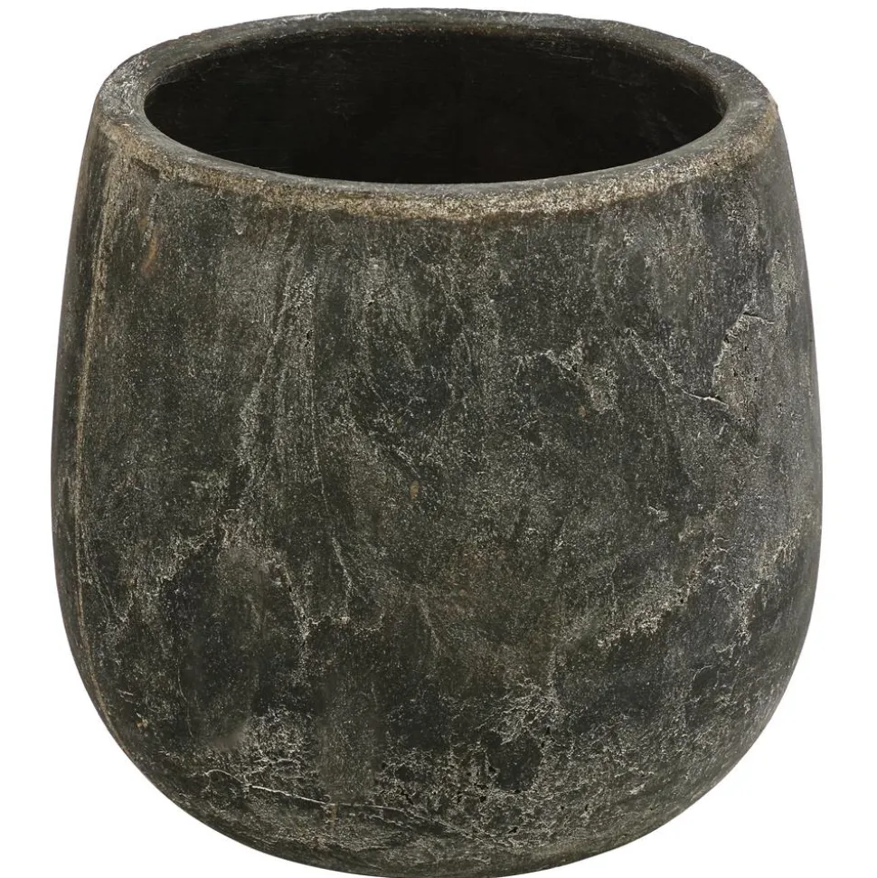 Dehner Beton-Übertopf Amber, bauchig