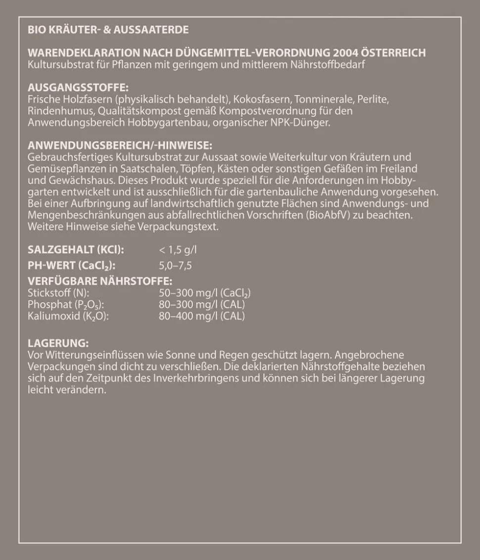 Dehner Bio Aussaat- und Kräutererde, 20 l