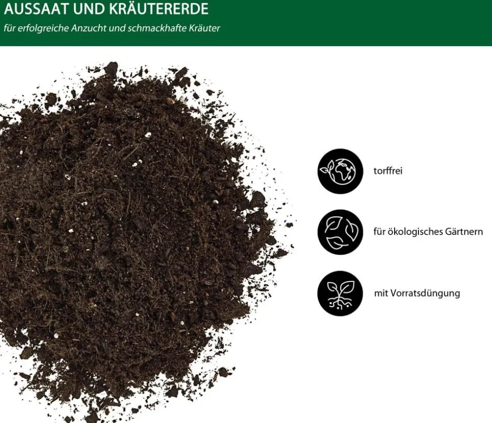 Dehner Bio Aussaat- und Kräutererde, 20 l
