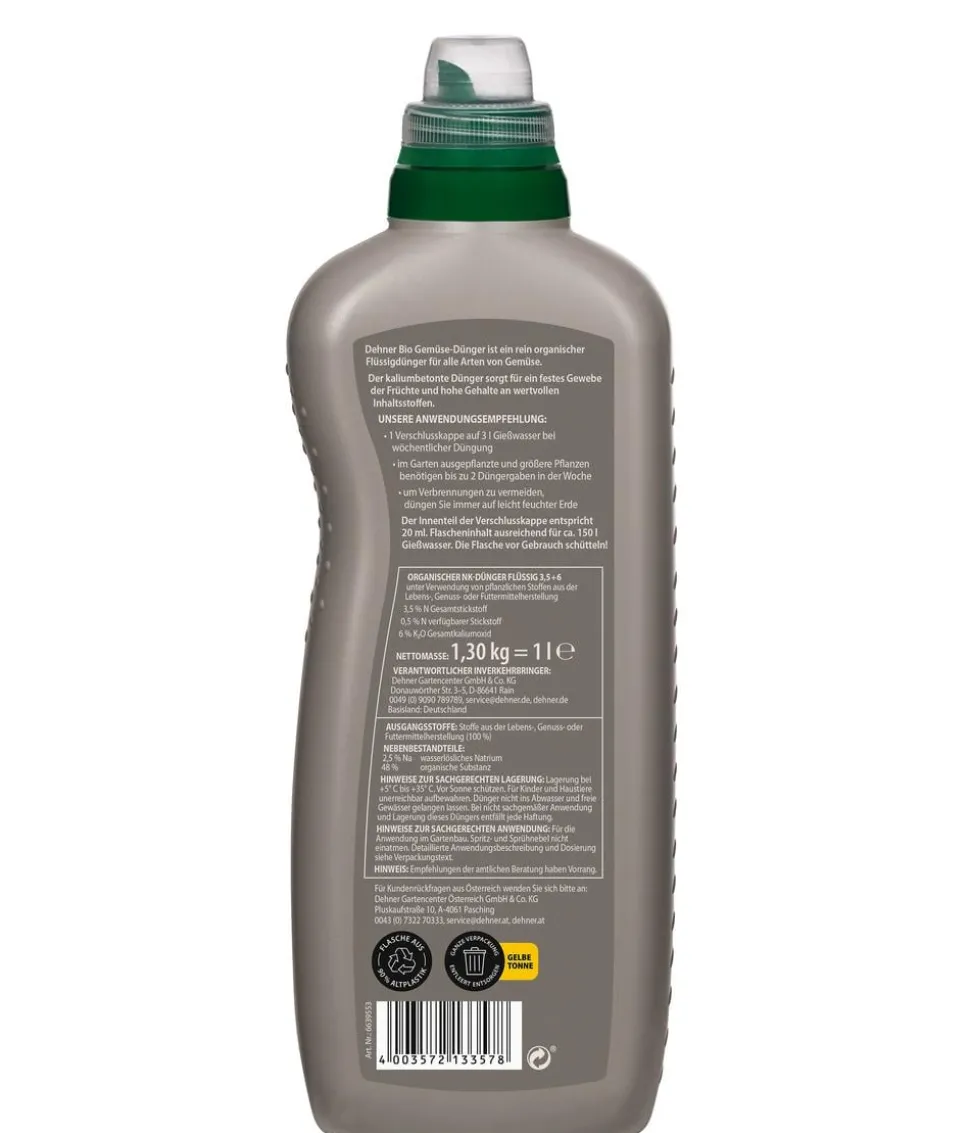 Dehner Bio Gemüse-Dünger, flüssig, 1 l