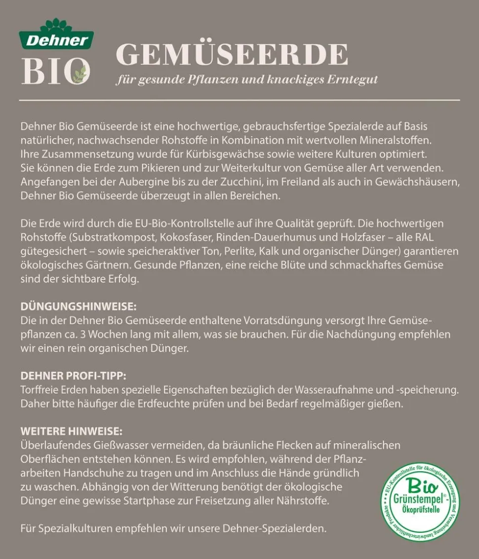 Dehner Bio Gemüseerde, 48 x 40 Liter