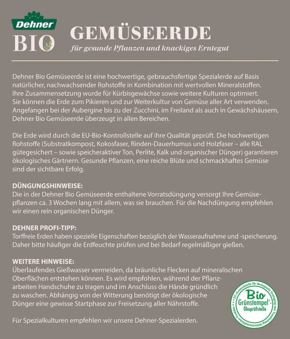 Dehner Bio Gemüseerde, 48 x 40 Liter
