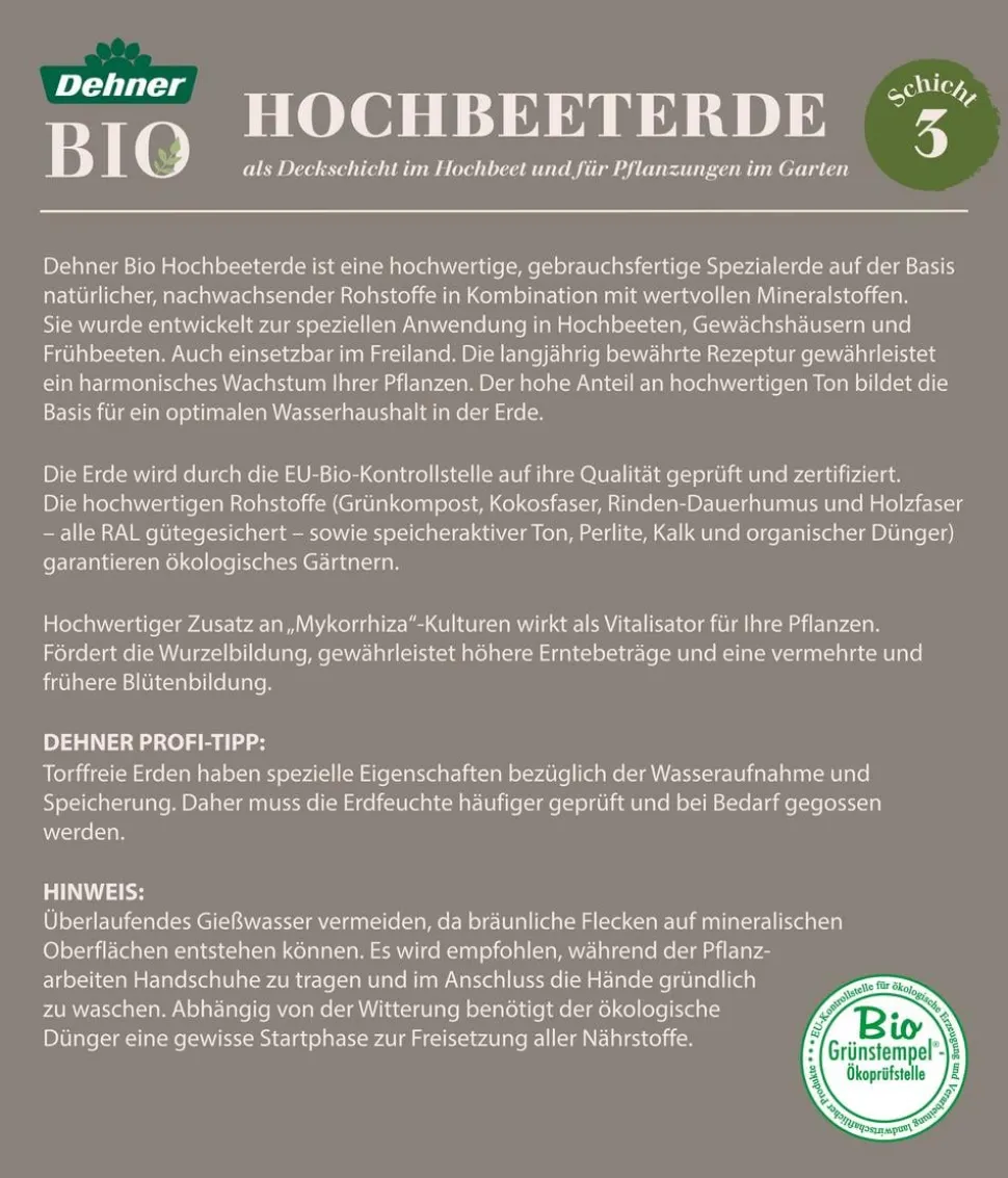 Dehner Bio Hochbeet-Erde, 40 l