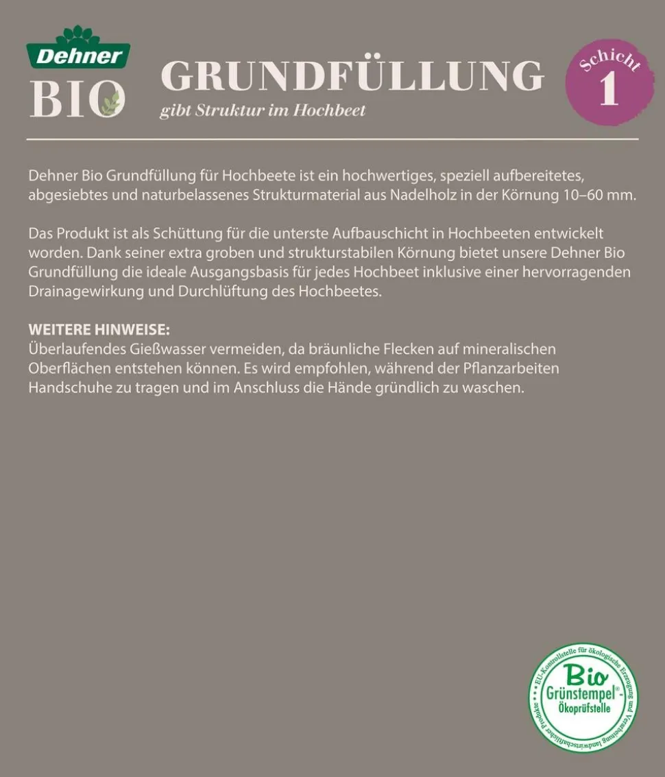 Dehner Bio Hochbeet-Grundfüllung, 39 x 50 Liter