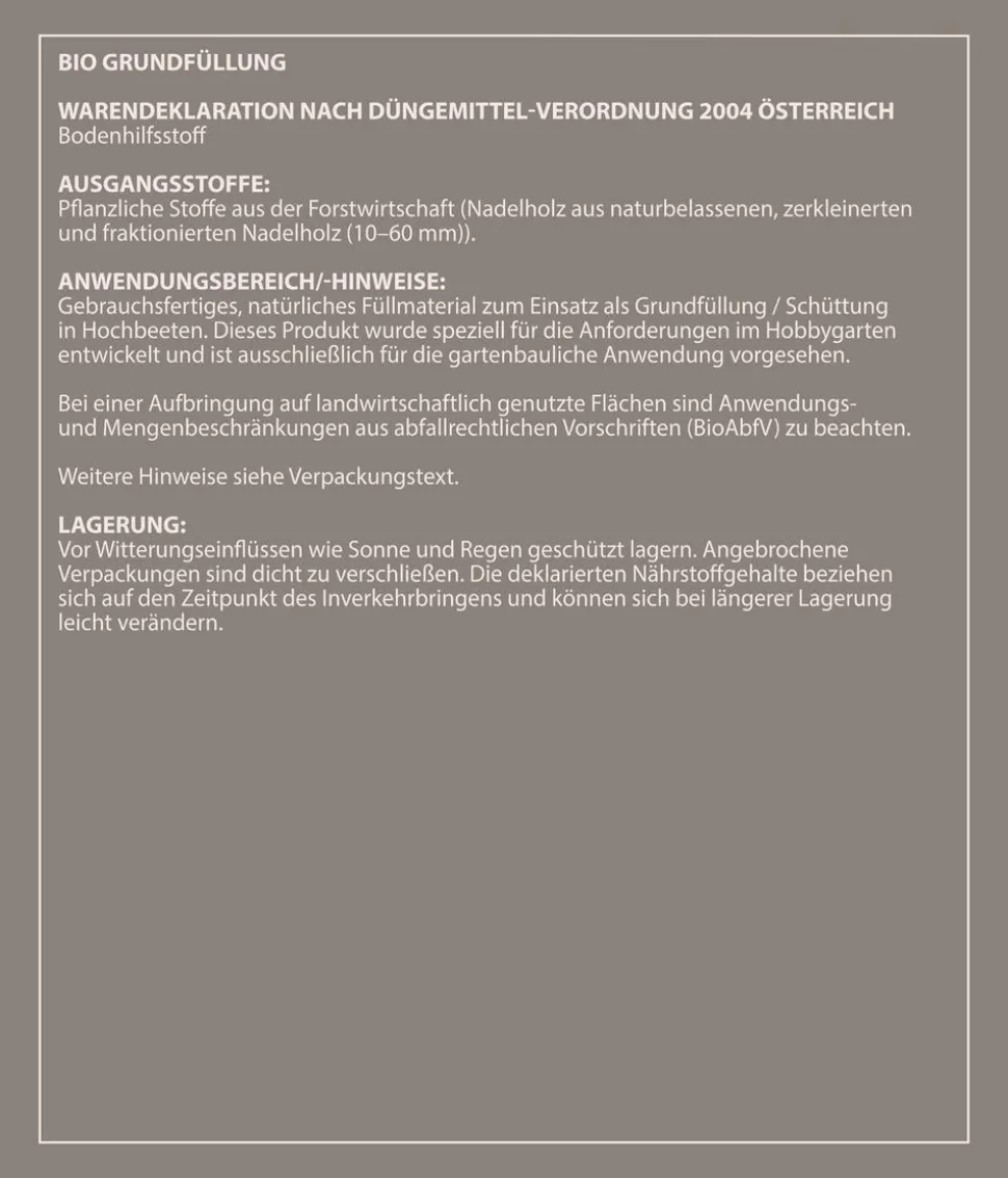 Dehner Bio Hochbeet-Grundfüllung, 39 x 50 Liter