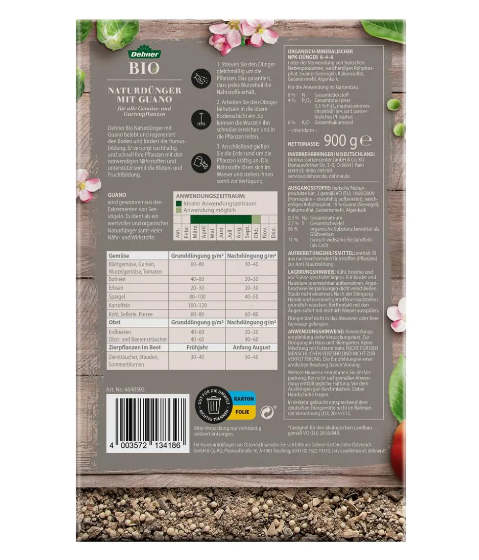 Dehner Bio Naturdünger mit Guano