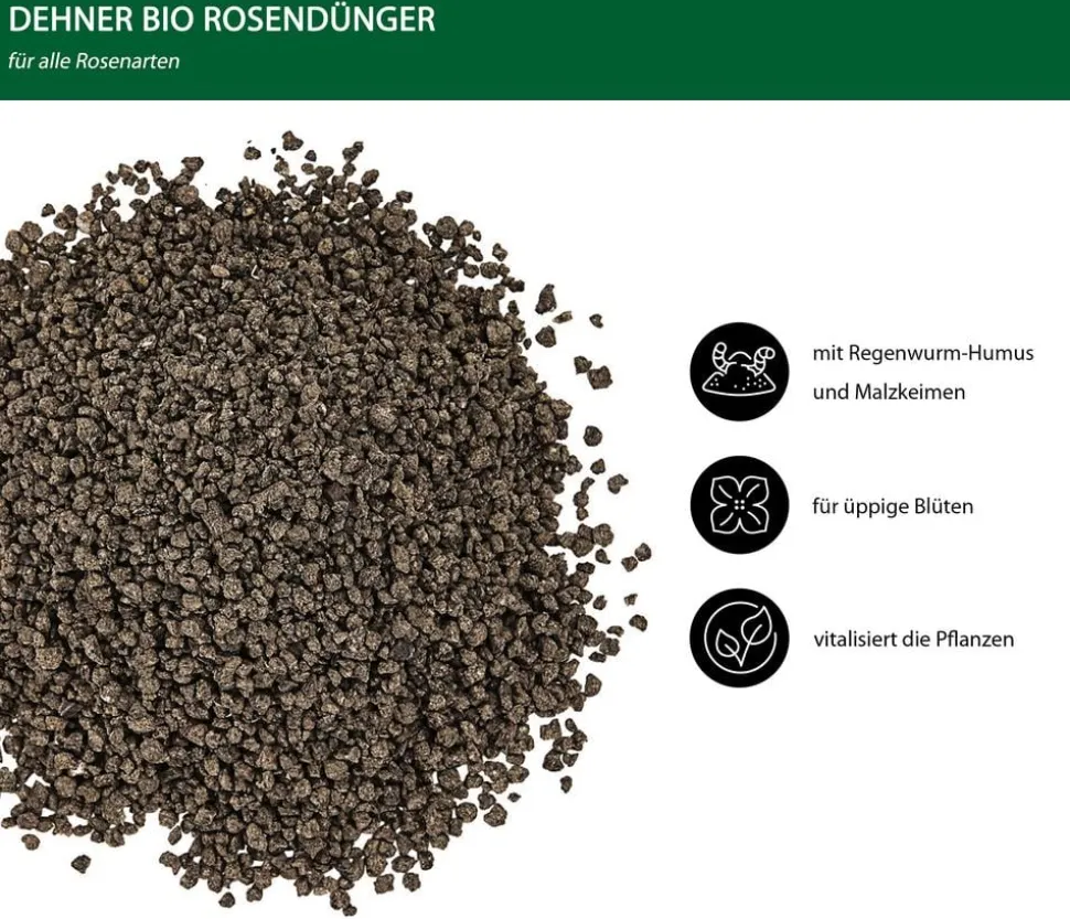 Dehner Bio Rosen-Dünger, 1,5 kg