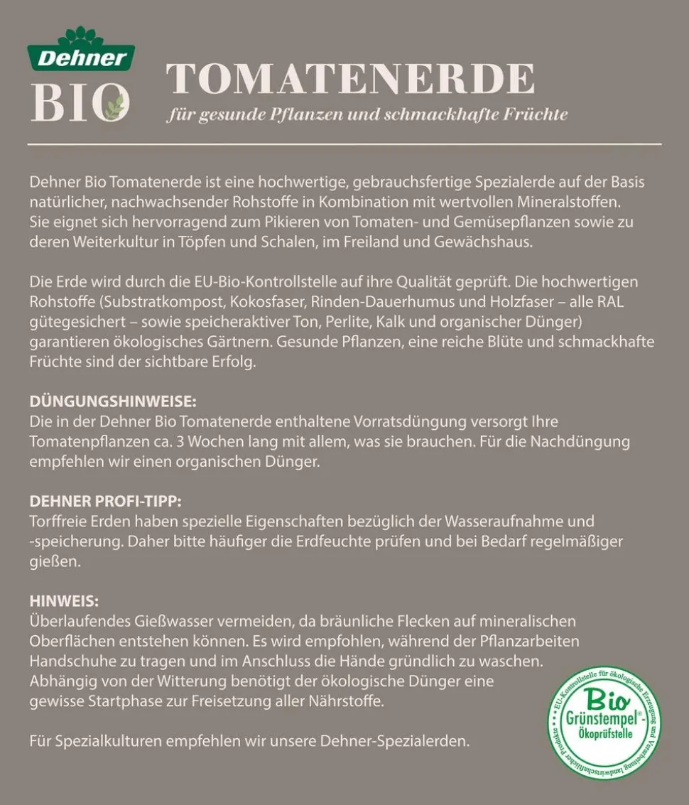 Dehner Bio Tomaten-Erde, torffrei, 20 l