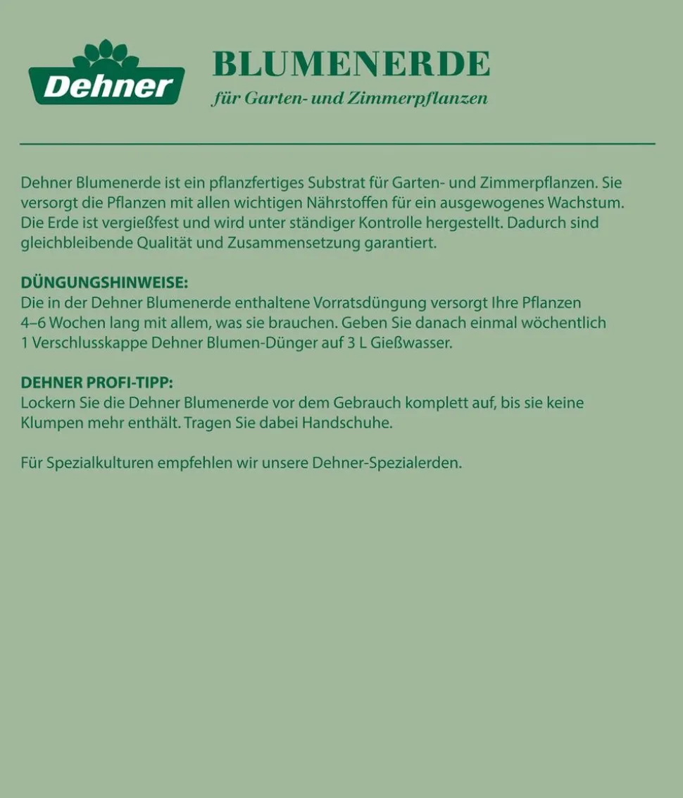 Dehner Blumenerde, 120 x 20 Liter