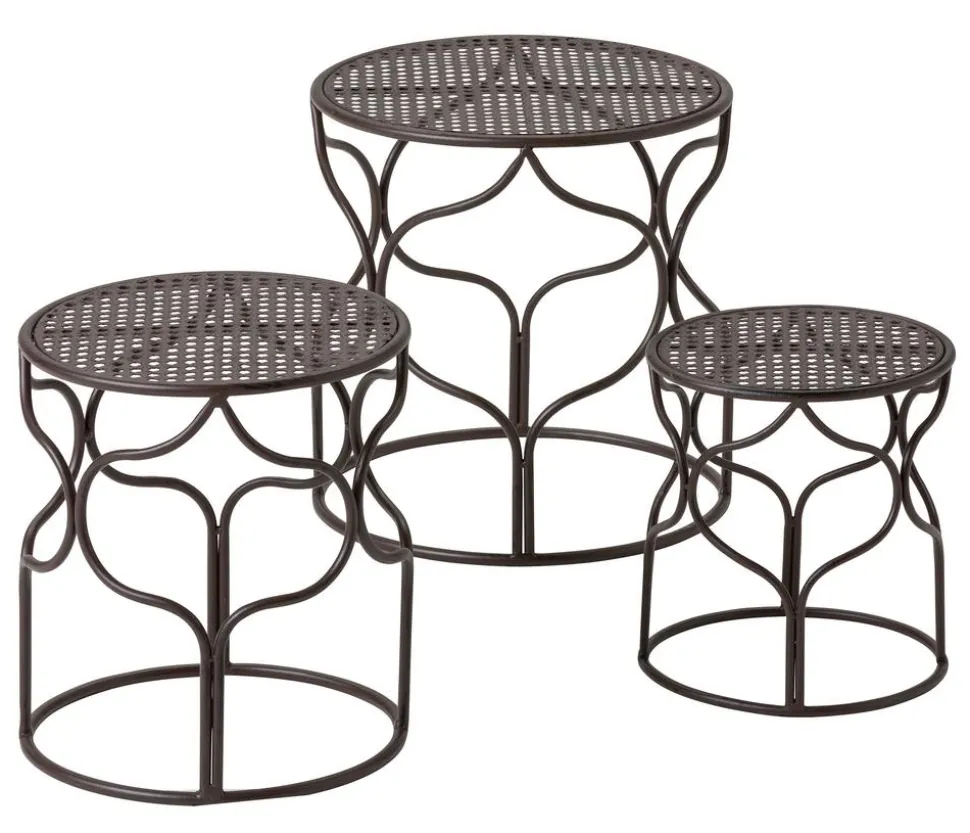Dehner Blumenhocker-Set Giulia, breit, 3-teilig