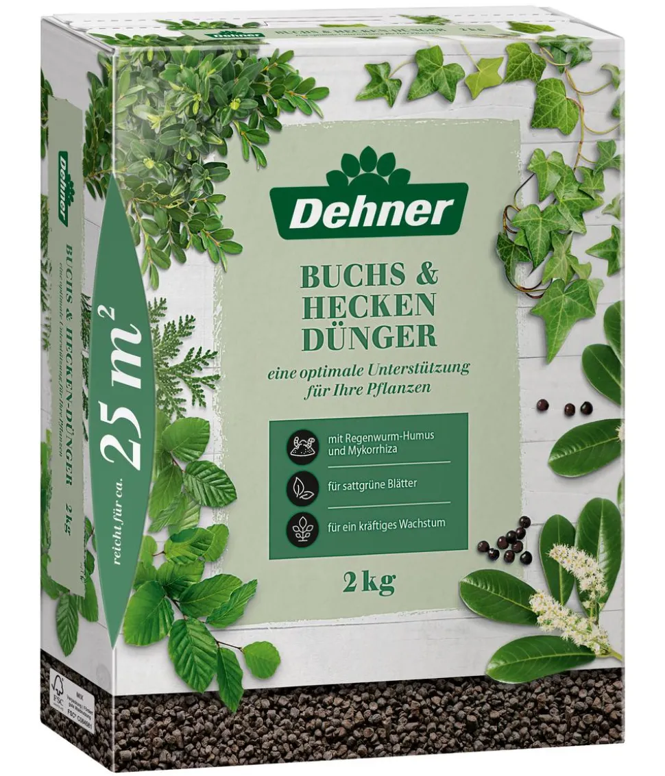 Dehner Buchs- und Hecken-Dünger, 2 kg