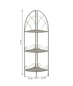 Dehner Eckregal Luca, ca. B31/H111/T31 cm